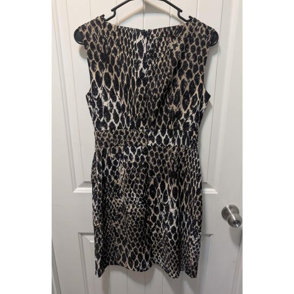 Dressbarn Y2K Snakeprint Sleeveless Sheath Dress Cocktail Party Work Size 4 - Picture 5 of 10